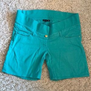 Teal H&M Maternity Shorts